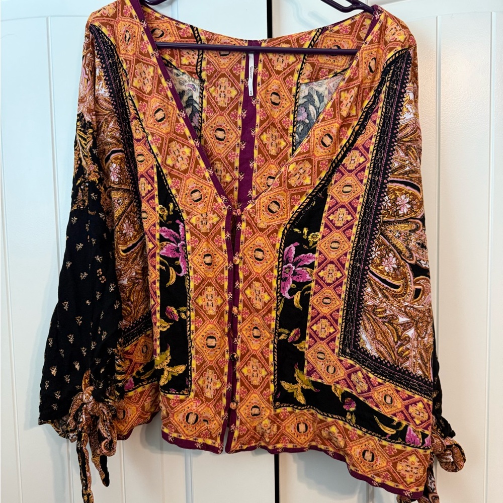 Free People Catch Me If You Can Boho Blouse